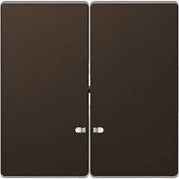 Лицевая панель Schneider Electric Merten D-Life для 2-кл. выключателя с подсветкой мокко картинка